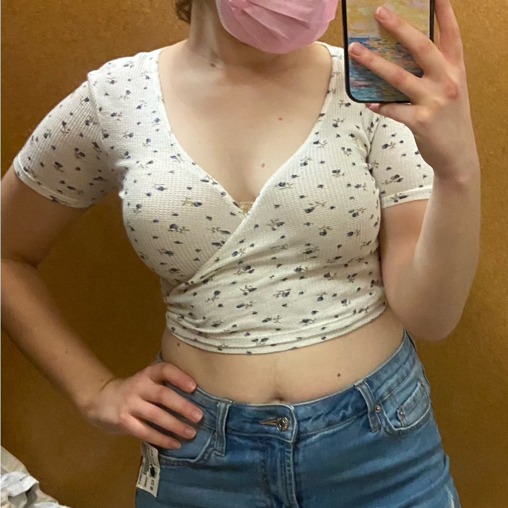 Brandy Floral Wrap Top